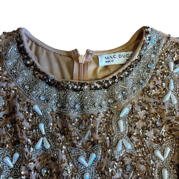 Mac Duggal Embellished Sheath Dress Glam Gala Holiday Party Bridal NWT 12 - Picture 11 of 16